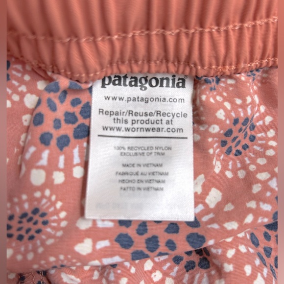 Patagonia Girls' Costa Rica Baggies Shorts- Coral - Sz L - Picture 5 of 7